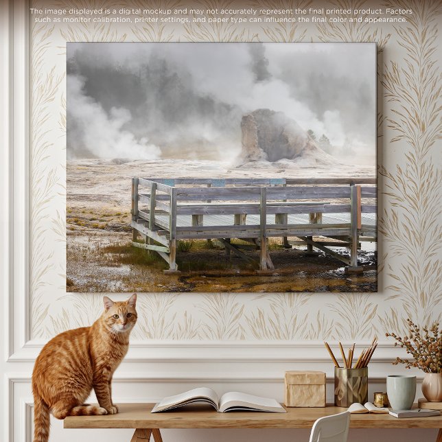 Toile Beauté à vapeur : une éruption de Geyser en pierre (Créateur téléchargé)