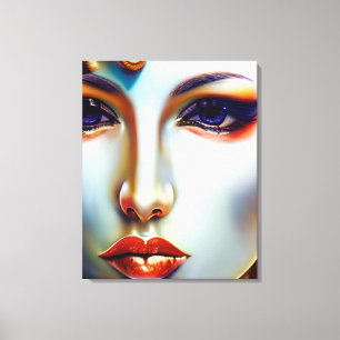 Toile Beauté mystique Reine d'or