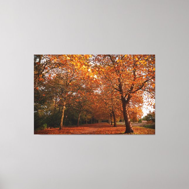 Toile Beaux arbres automnaux (Recto)