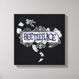 Toile Beetlejus   Vapeur de sable enroulé sur le logo B