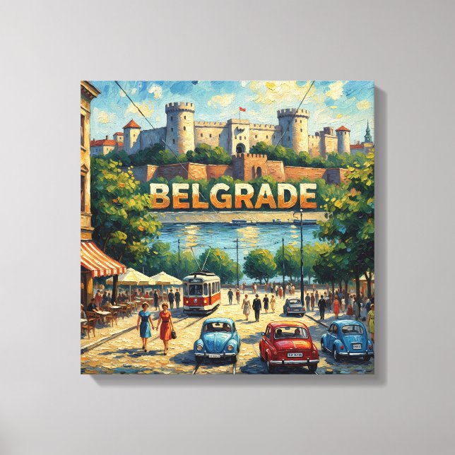 Toile Belgrade Fortress Boulevard Scene Canvas (Recto)