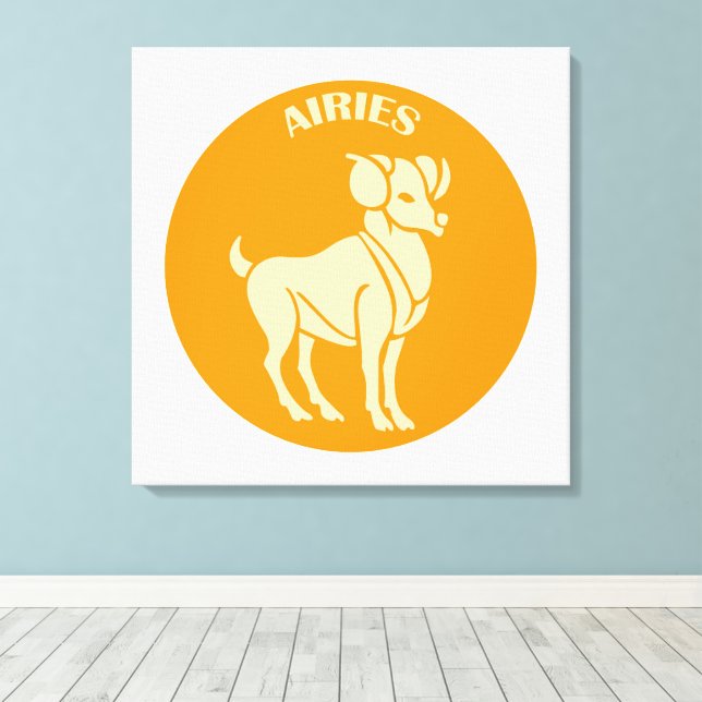 Toile Béliers, Signe du zodiaque, Horoscope, Astrologie (Insitu (Plancher de Bois))