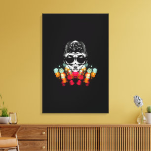 Toile Belle araignée automnale avec Casquette Dewdrop