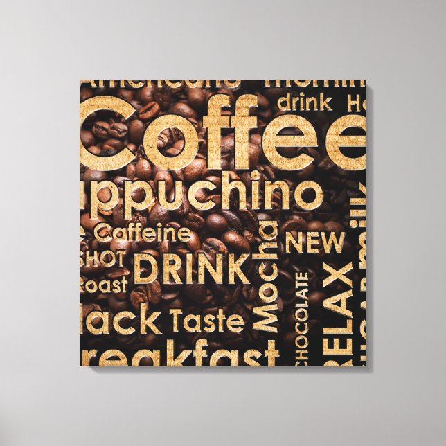 Toile Belle Café Espresso Design (Recto)