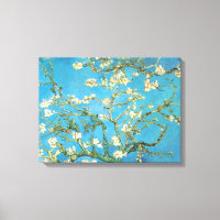 Belle fleur d'amande antique peinture bleu vert