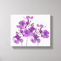 Belle fleurs violettes art moderne floral
