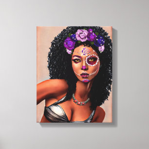 Toile Belle Journée de la femme noire africaine de l'art