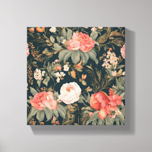 Toile Belle peinture de fleurs de rose florale