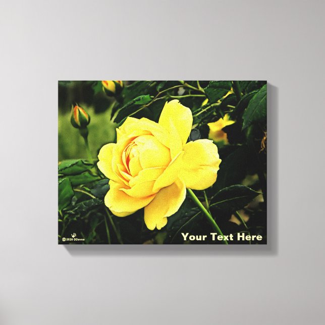 Toile Belle Rose Jaune (Recto)