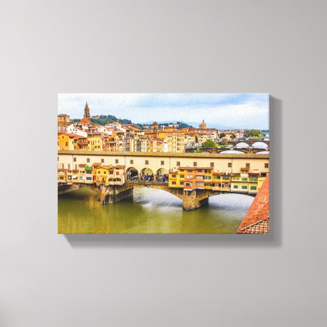 Toile Belle vue Ponte Vecchio, Florence, Italie (Recto)