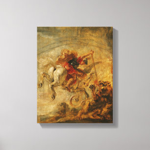 Toile Bellerophon montant Pegasus combattant les