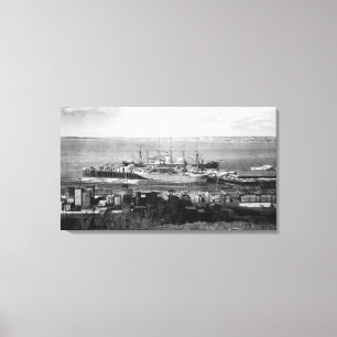Toile Bellingham, navires de Washington - océan