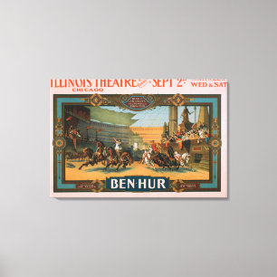 Toile Ben-Hur à l'affiche de théâtre de l'Illinois de