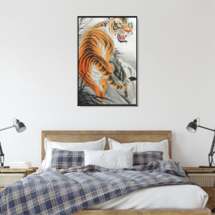 Toile Bengale Enveloppée De Tigre