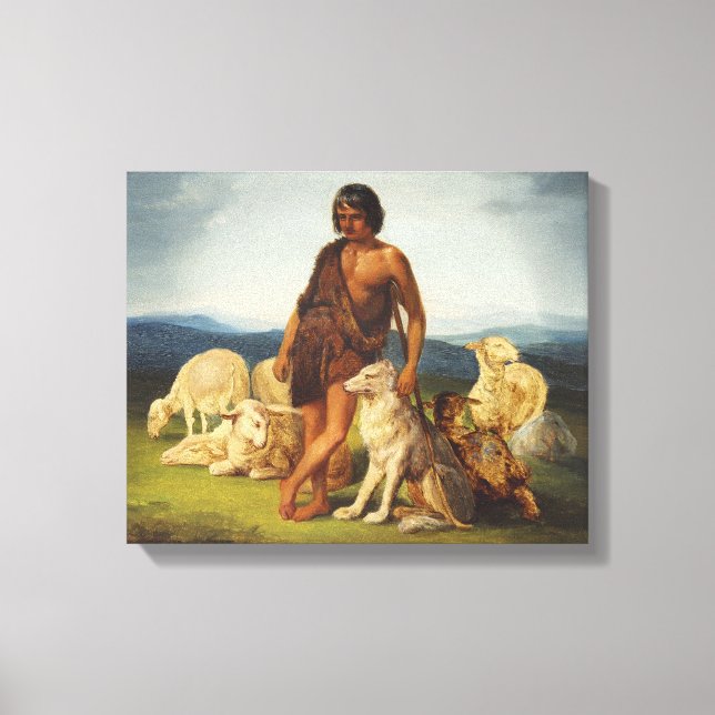 Toile Berger dans un paysage rural (Recto)
