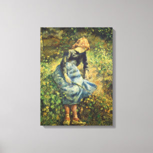 Toile Bergères de Camille Pissarro, Art Vintage