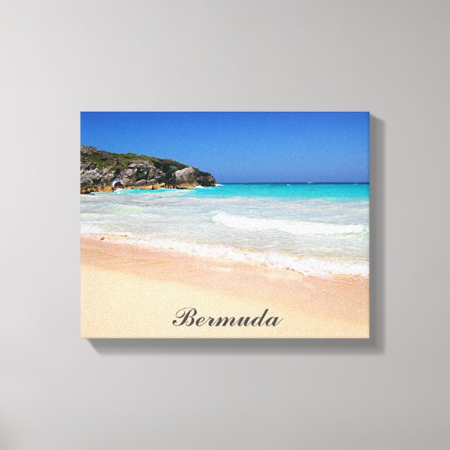 Toile Bermudes Horseshoe Bay Pink Sand Beach (Recto)
