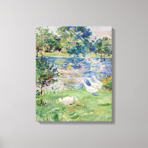 Toile Berthe Morisot - Fille en bateau avec oie