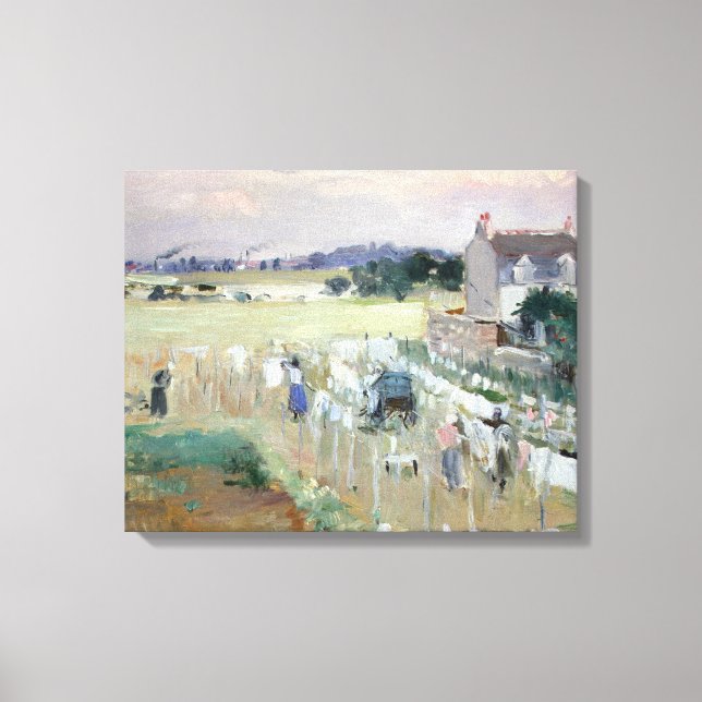 Toile Berthe Morisot - Hanging the Laundry out to Dry (Recto)