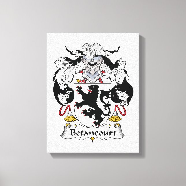 Toile Betancourt Family Crest (Recto)