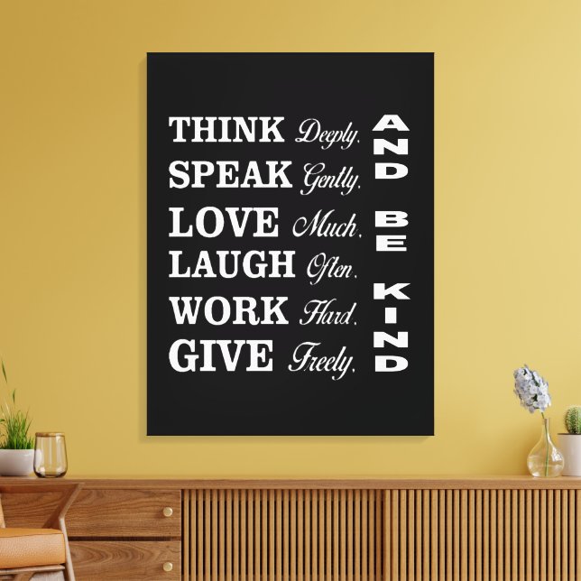 Toile Better Human Behavior Canvas Print (Insitu(Salon))