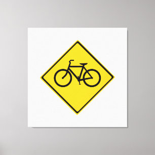 Toile Bicyclette pour panneau routier