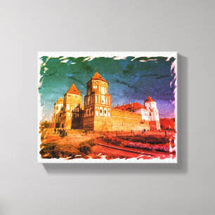 Toile Biélorussie Б л а р у с Château de Mir de de de