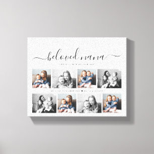 Toile Bien-aimée Nana Grand-mère Custom Family Photo Kee