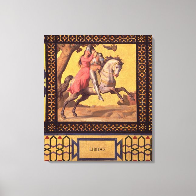 Toile Bien et mal : Libido, 1832 (détail de 89709) (huil (Recto)