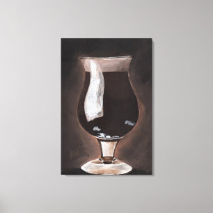 Toile Bière foncée dans l'art vaillant de peinture de