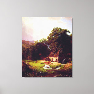 Toile Bierstadt Albert Le Vieux Moulin