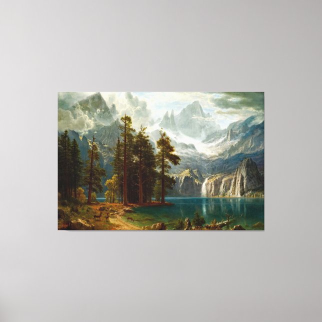 Toile Bierstadt Sierra Nevada Peinture (Recto)