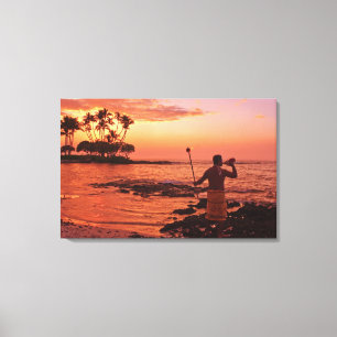 Toile Big Island, Hawaii. Coucher du soleil, Big Island