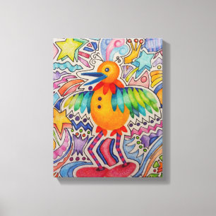 Toile Big Yellow Bird