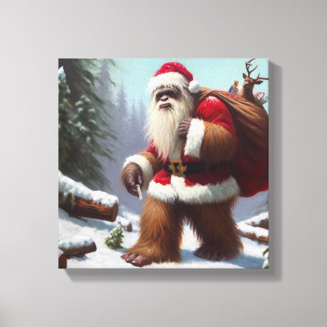 Toile Bigfoot Santa Claus (Recto)