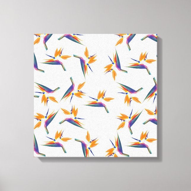 Toile Bird of paradise flower pattern (Recto)