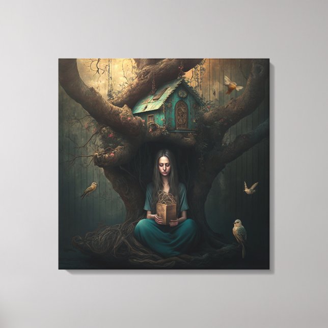 Toile Birdhouse Dreams (Recto)