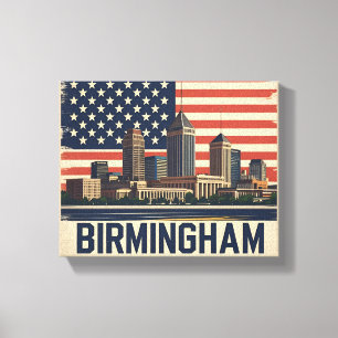 Toile Birmingham Ville Alabama Skyline