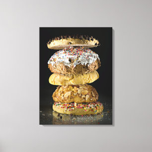 Toile Biscuits dans une pile
