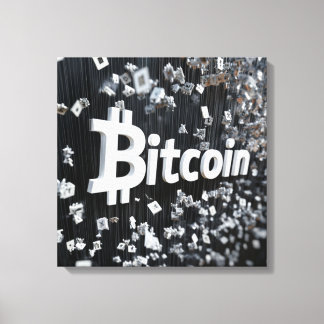 Toile Bitcoin noir