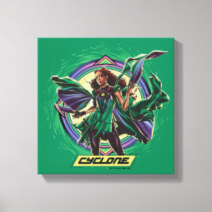 Toile Black Adam   Graphique de caractères de cyclone
