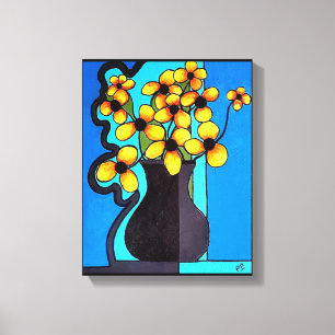 Toile Black Eyed Susan Abstrait