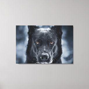 Toile Black German Shepherd
