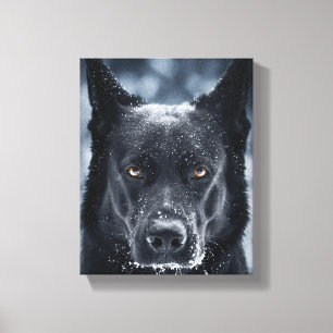 Toile Black German Shepherd