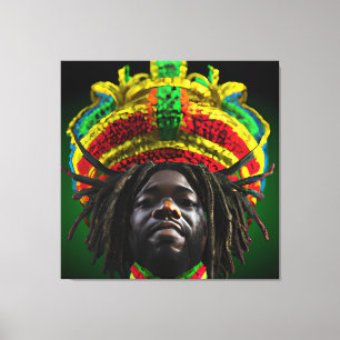 Toile Black King Melanin Homme Bruh Hommes Fils Garçon P