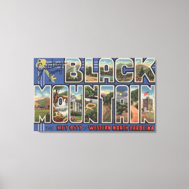 Toile Black Mountain, Caroline du Nord (Recto)