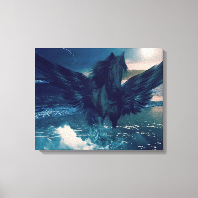 Toile Black Pegasus Emerging (Recto)