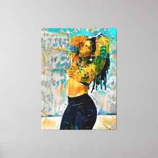 Toile Black Queen Dreadlock Canvas Imprimer Wall Art
