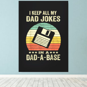 Toile Blagues drôles de papa pour hommes dans dad-a-Base