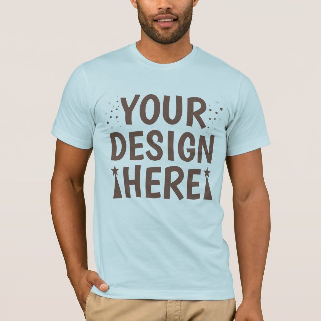Toile blanche Bella. Mockup de T-shirt féminin (Devant)